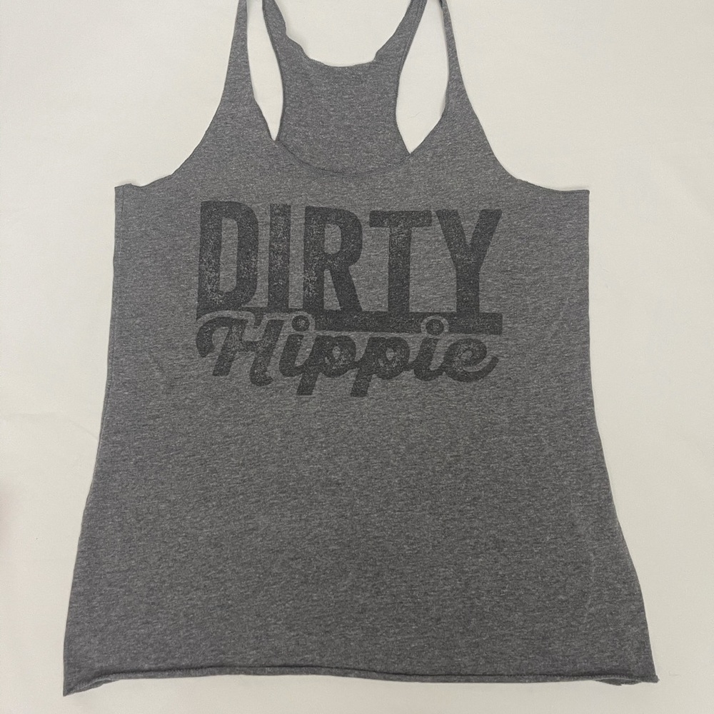 Grey Dirty Hippie Yoga Tank Medium